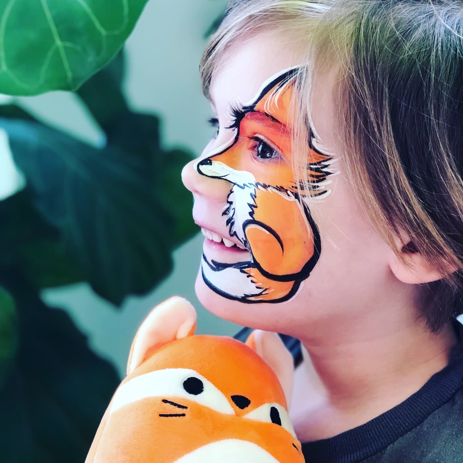 Face painting at a Madison, WI event